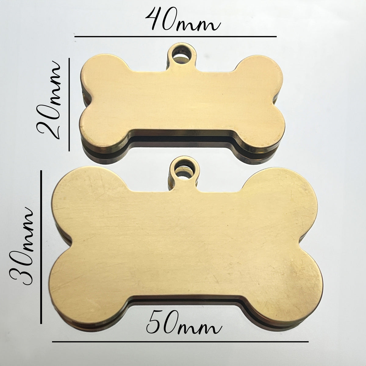 Luxus Hundemarke in Knochenform