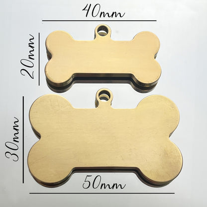 Luxus Hundemarke in Knochenform
